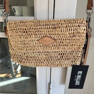 MZ Wallace Raffia convertible crossbody